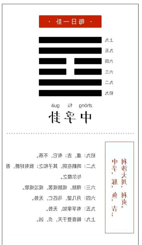 中孚卦 感情
